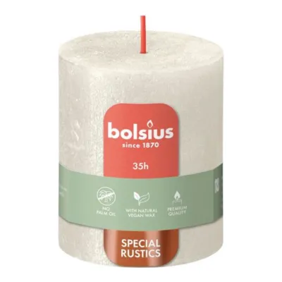 Bolsius Stompkaars Shimmer Ivory Ø68x80 mm 35 uur (4 stuks)