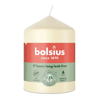 Bolsius Stompkaars Soft Pearl Ø58x80 mm 17 uur (6 stuks)