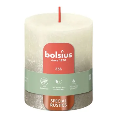 Bolsius Stompkaars Soft Pearl + Champagne Ø68x80 mm 35 uur (4 stuks)