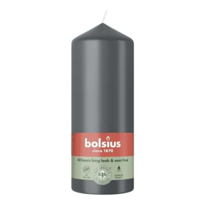 Bolsius Stompkaars Stormy Grey Ø58x150 mm 42 uur (6 stuks)