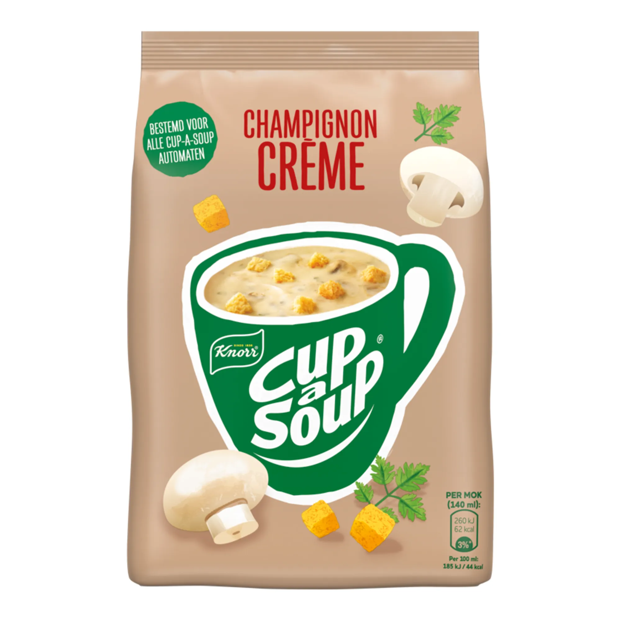 Knorr Cup-a-Soup Vending Champignon Creme (4 zakken)