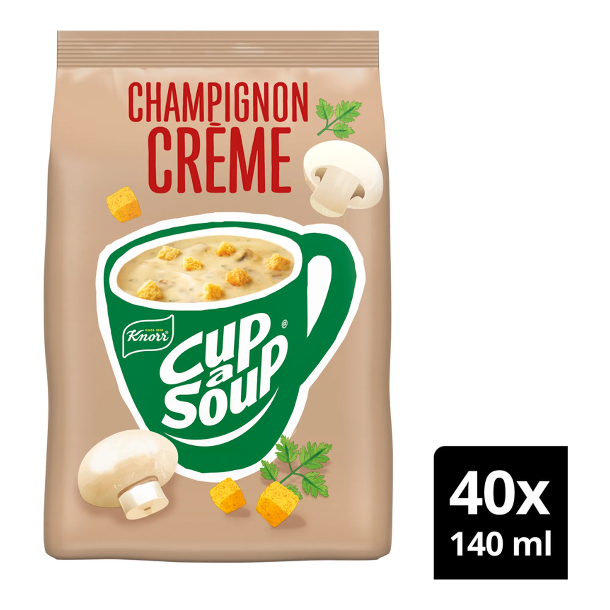 Knorr Cup-a-Soup Vending Champignon Creme (4 zakken)