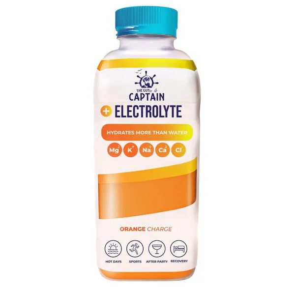The Gutsy Captain Electrolyte Orange PET (12x 600 ml)