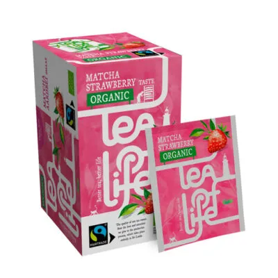 Tea of life fairtrade organic matcha/strawberry (25x 1,5gr)