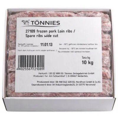 Spareribs rauw premium 10 kg