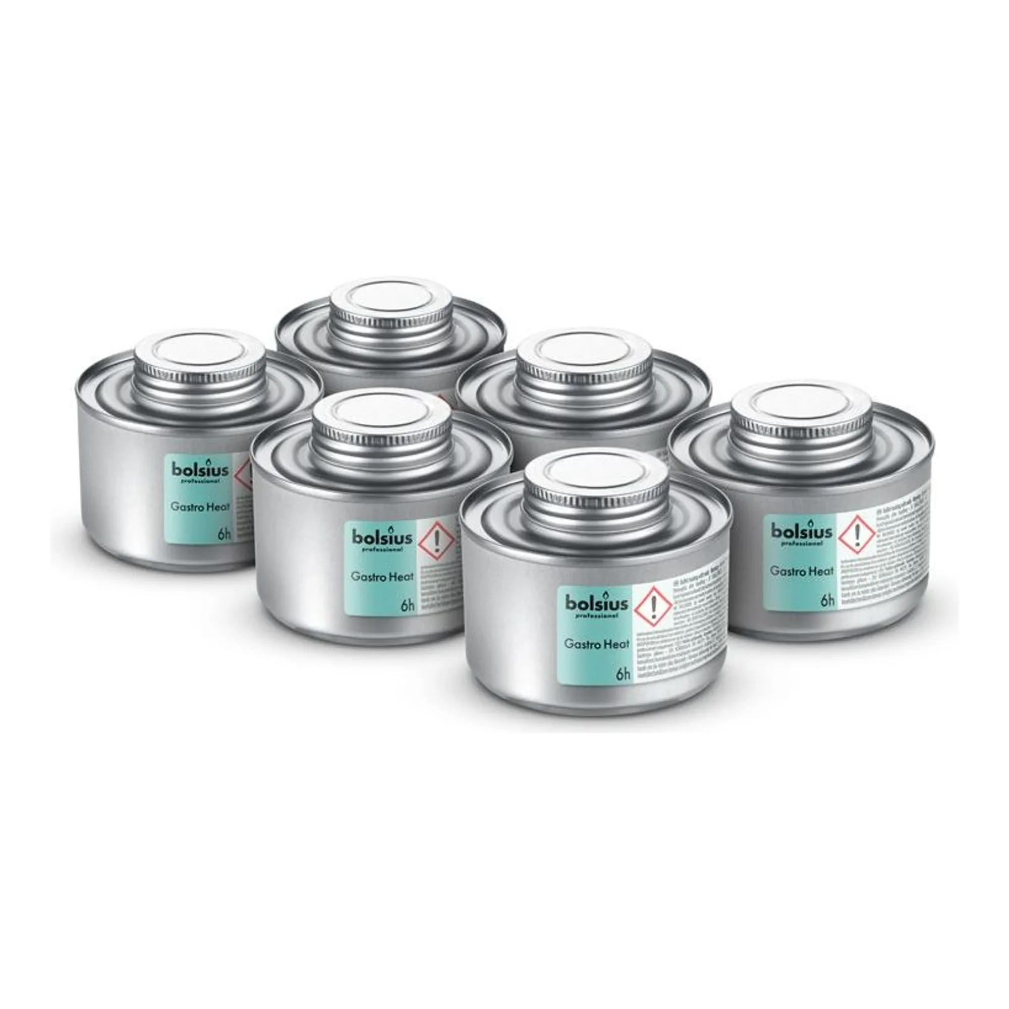 Bolsius Gastro Heat Blikje 6 Branduren 4 Tray Stuks (4 stuks)