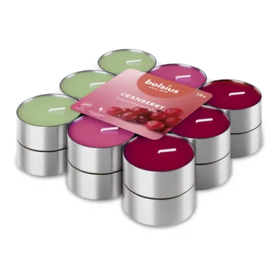 Bolsius Geurlichten Cranberry (8x 18 stuks)
