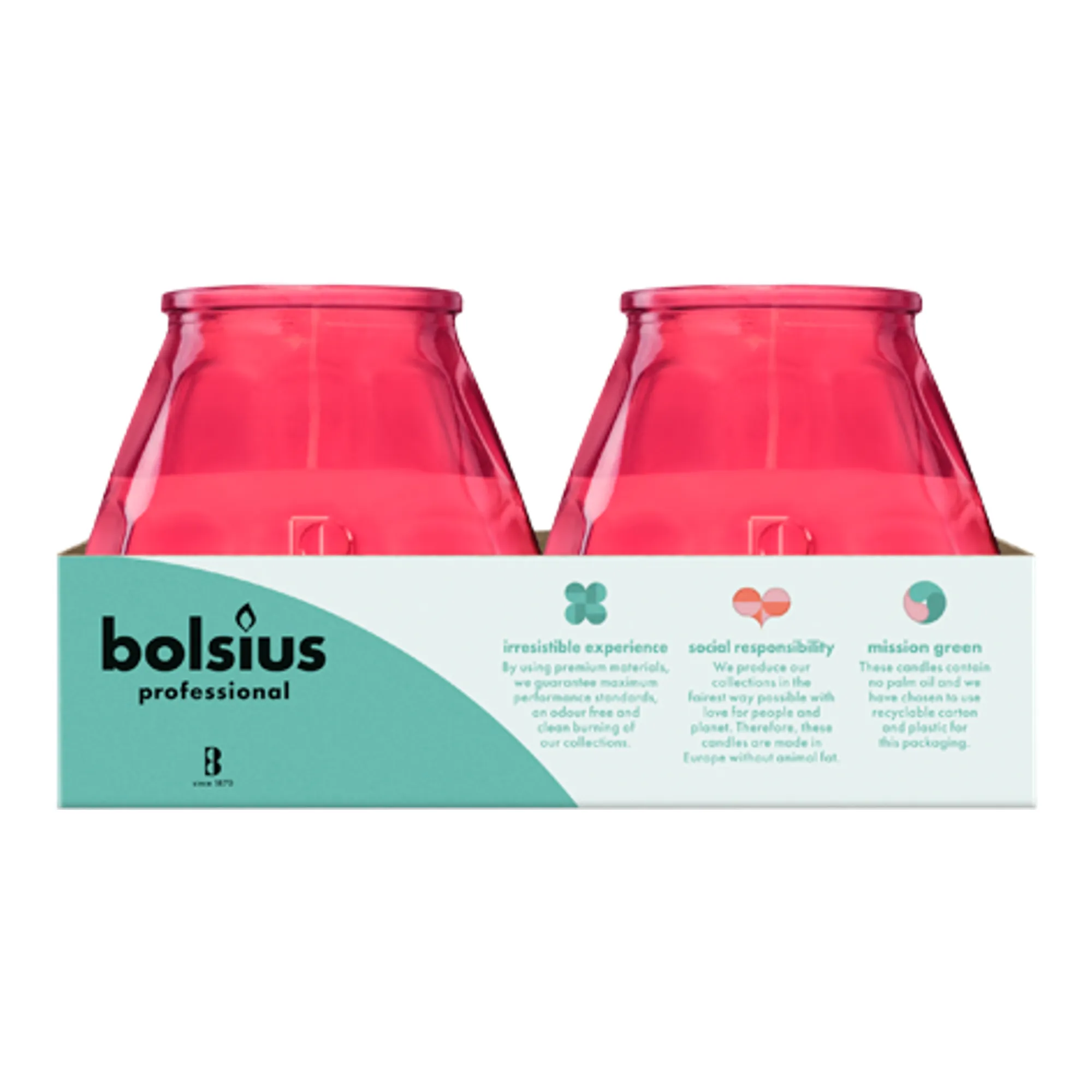 Bolsius Prof Twilight Fuchsia (6 stuks)