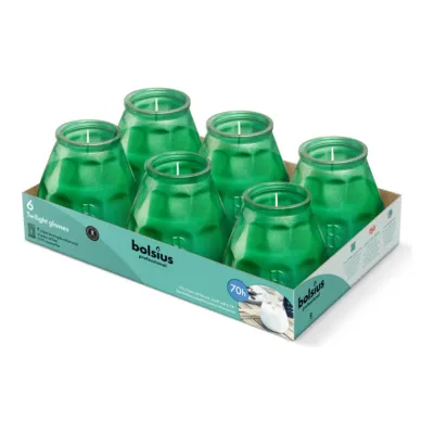 Bolsius Prof Twilight Metallic Groen (6 stuks)