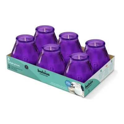 Bolsius Prof Twilight Paars (6 stuks)