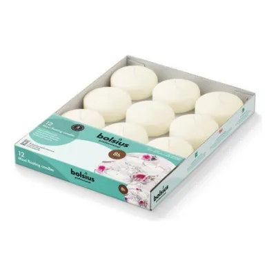 Bolsius Professional Maxi Drijfkaarsen Ivoor 8 Branduren (12 stuks)