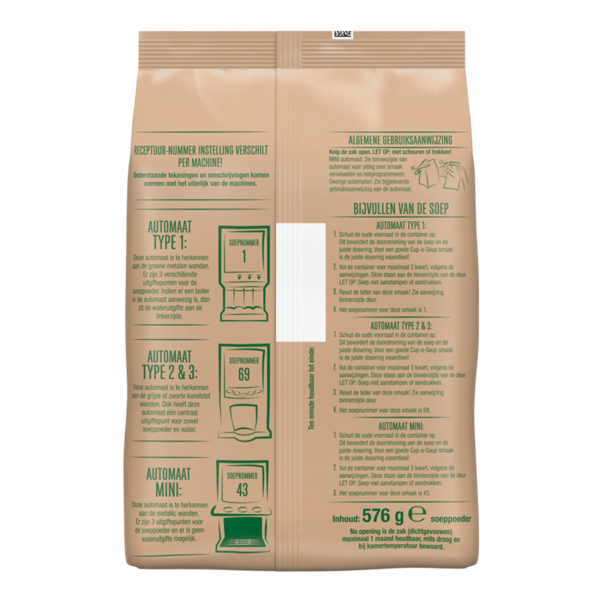 Knorr Cup-a-Soup Vendingzak Champignon 40-porties (65x 150x 205)