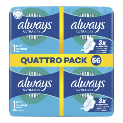 Always Maandverband Ultra Normal (56 stuks)