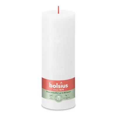 Bolsius Rustiekkaars 190/68 Cloudy White (4 stuks)