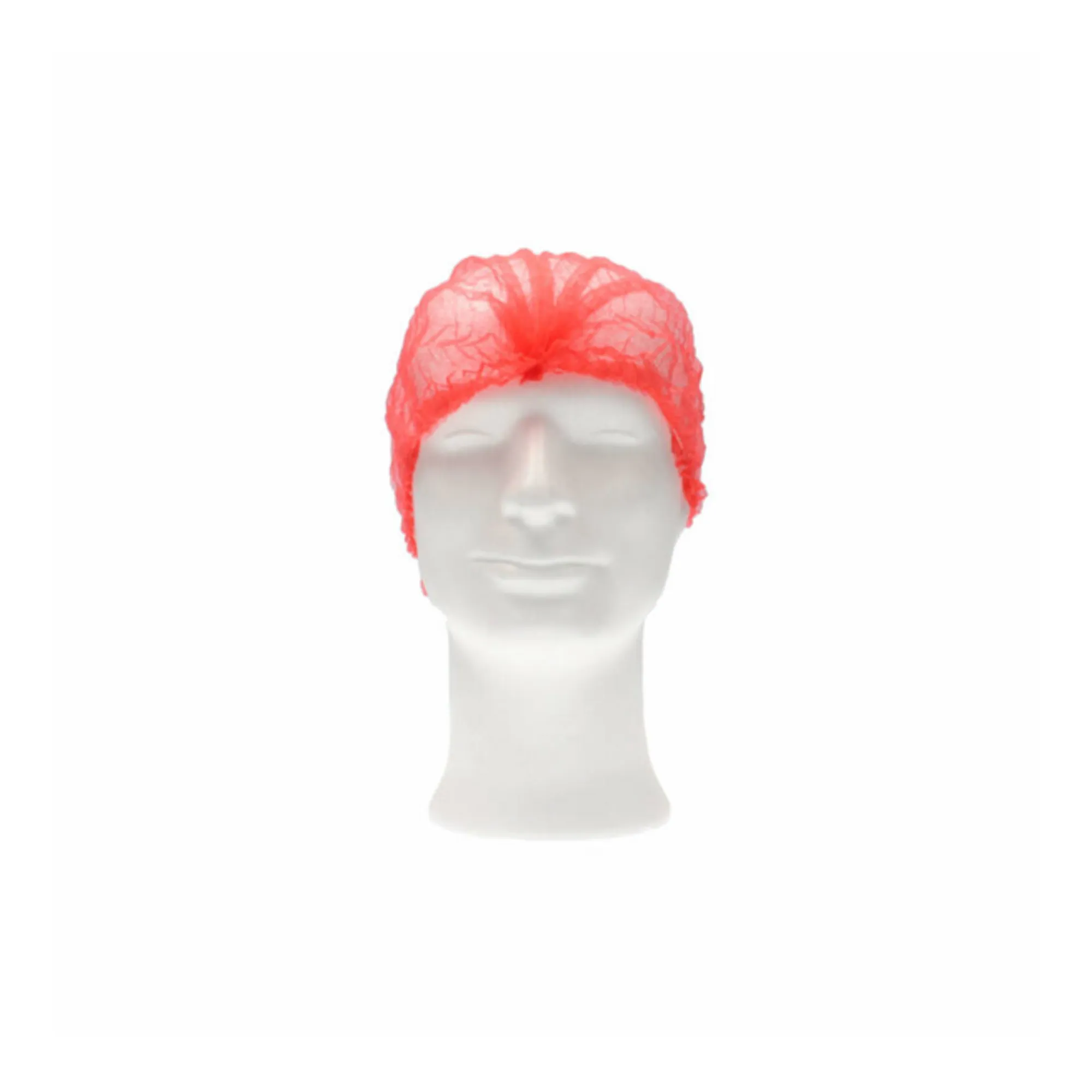 CMT Haarnet Wokkel Rood 53cm M (100 stuks)