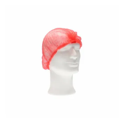 CMT Haarnet Wokkel Rood 53cm M (100 stuks)