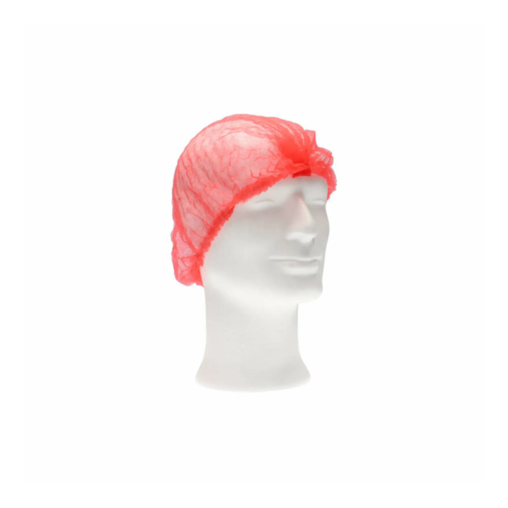 CMT Haarnet Wokkel Rood 53cm M (100 stuks)