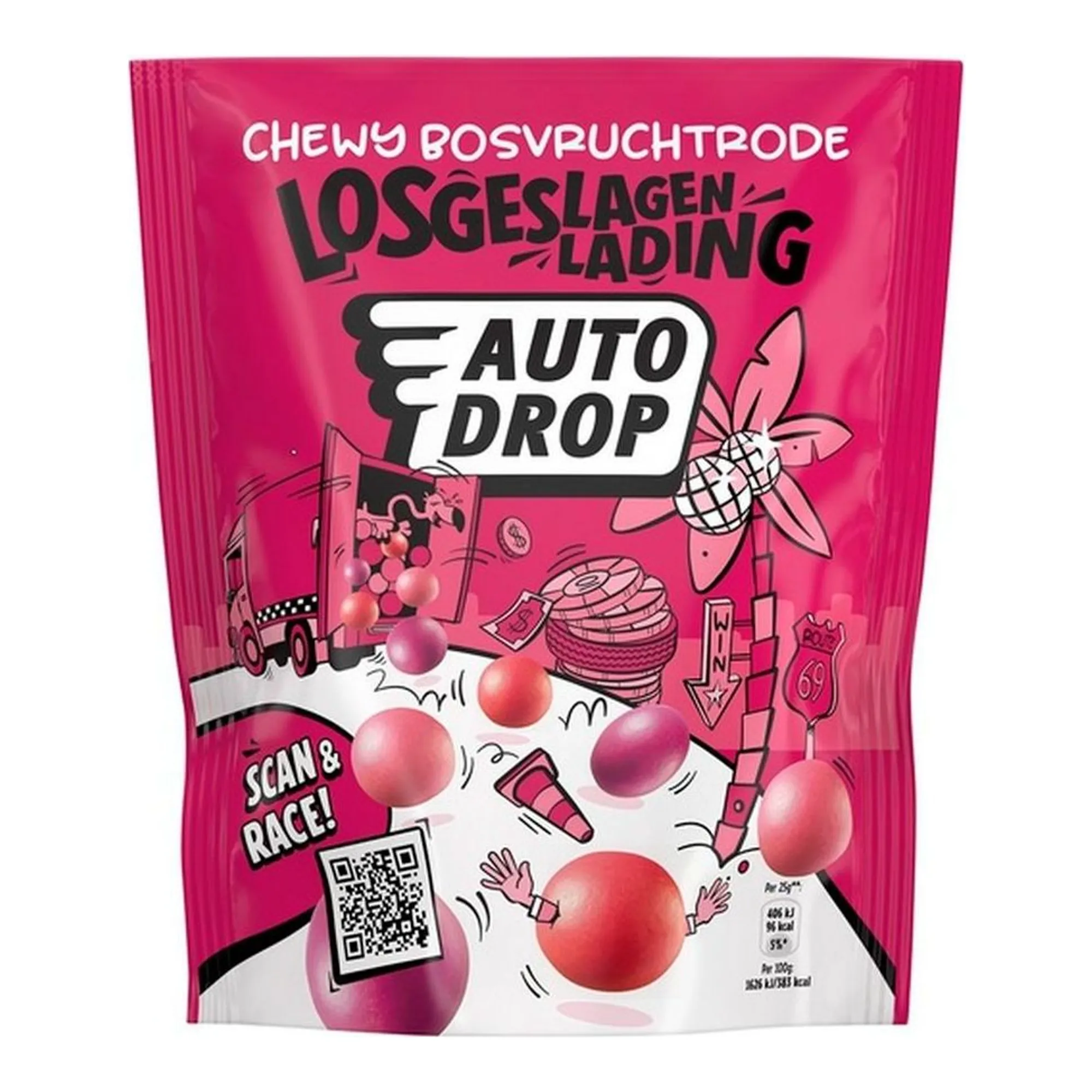 Autodrop Losgeslagen Cadillac Chews Zakje (8x 145 gr)