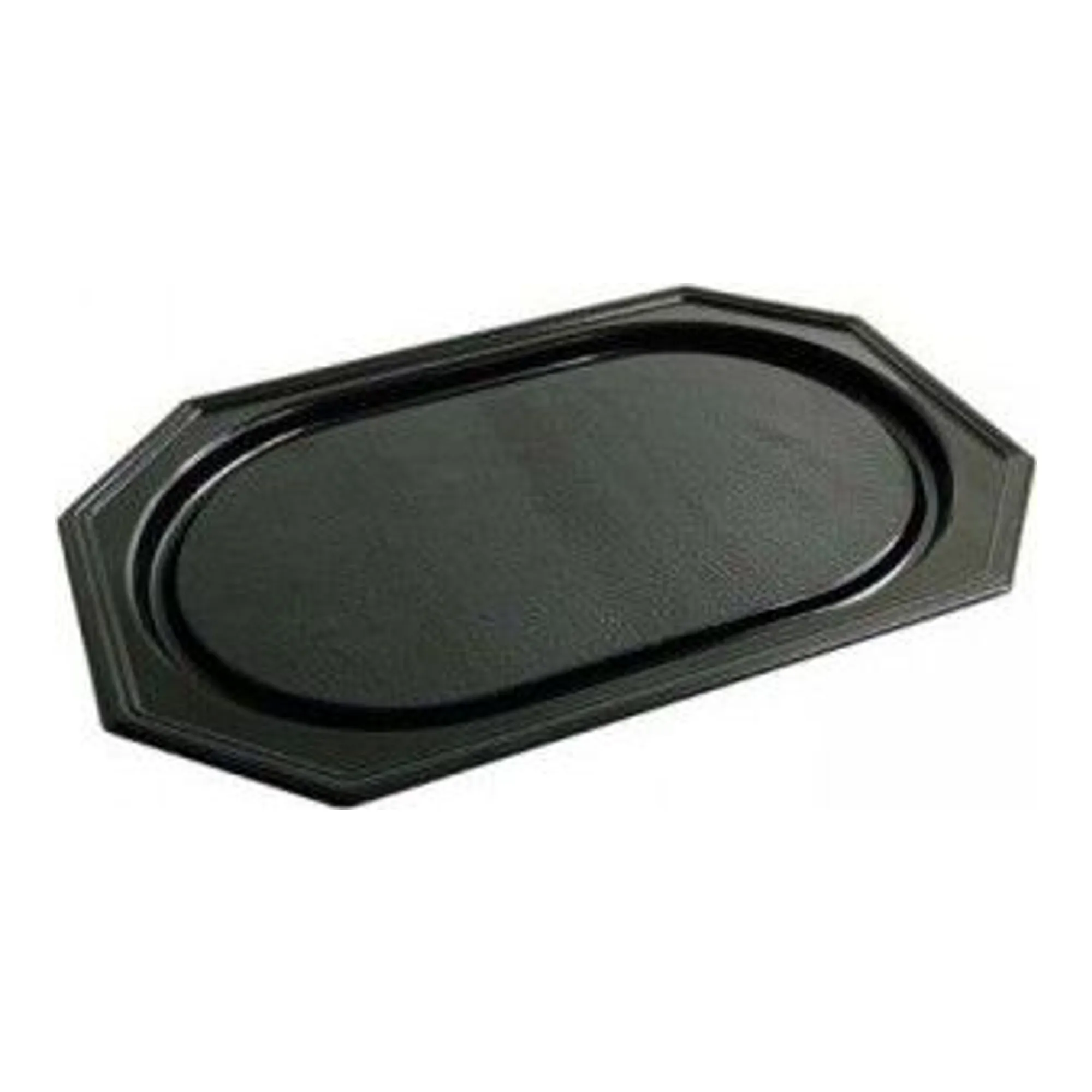 Cateringschalen ovaal rpet 45x30x2.5 cm zwart