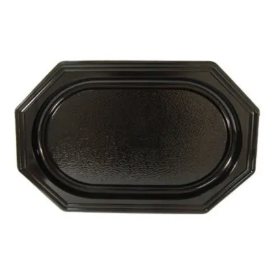 Cateringschalen ovaal rpet 45x30x2.5 cm zwart