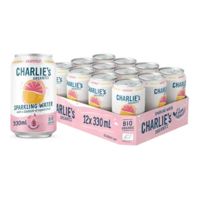 Charlie's Organic Sparkling Water Grapefruit Bio (12x 33 cl)
