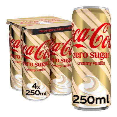 Coca-Cola Zero Sugar Holiday Creamy Vanilla Blik (24x 25 cl)