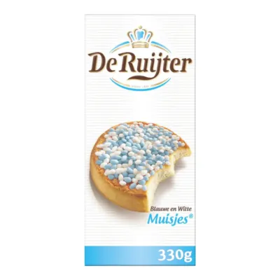 De Ruijter Muisjes Blauw/Wit (9x 330 gr)