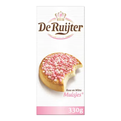 De Ruijter Muisjes Roze/Wit (9x 330 gr)