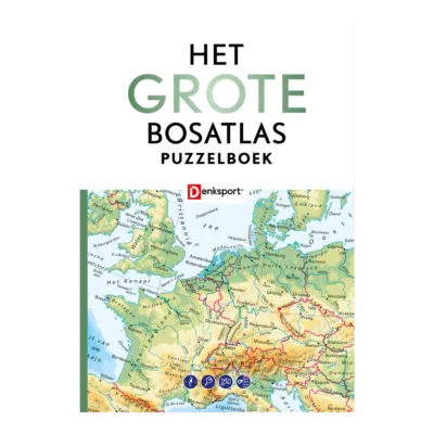 Denksport Het Grote Bosatlas Puzzelboek Deel 1 Nederland En Het Water (175x 245x 12)