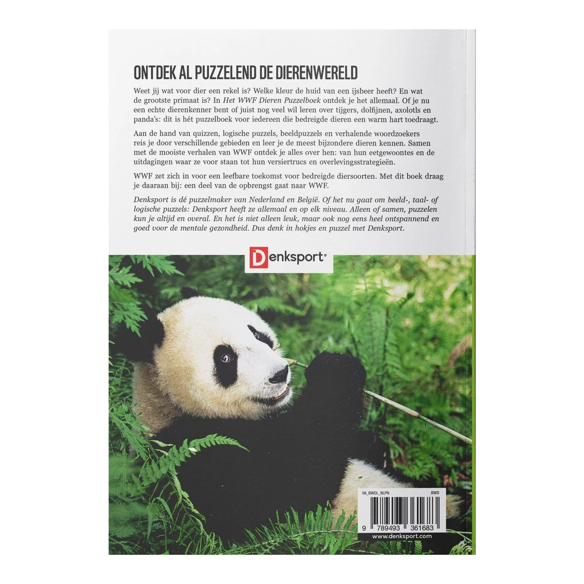 Denksport Het WWF Dieren Puzzelboek (175x 245x 12)