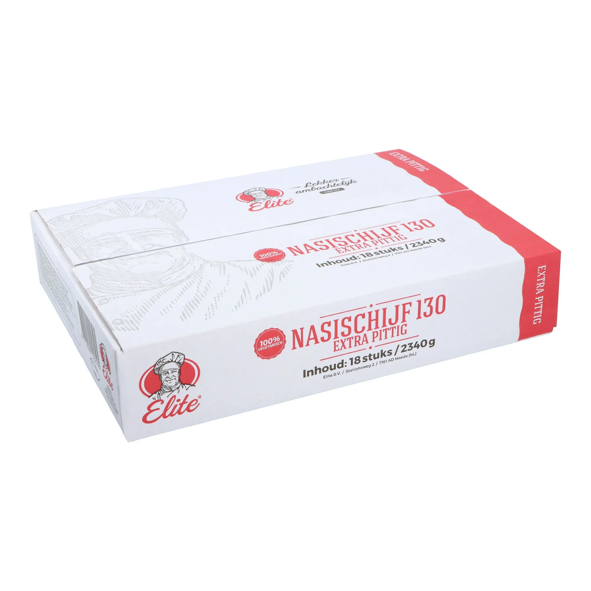 Elite Nasischijf Extra Pittig Vegetarisch (18x 130 gr)
