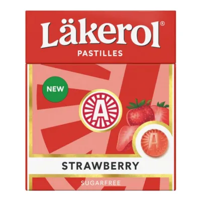 Lakerol Läkerol Strawberry Doosje (24x 25 gr)