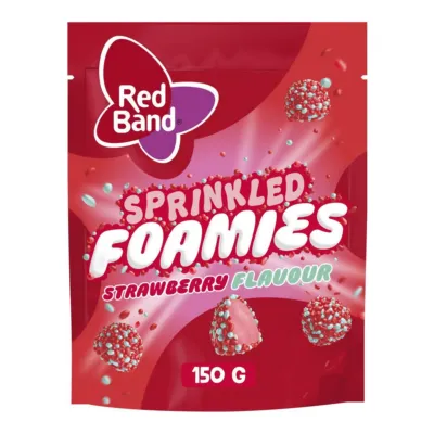 Red Band Sprinkled Foamies Strawberry Zak (10x 150 gr)