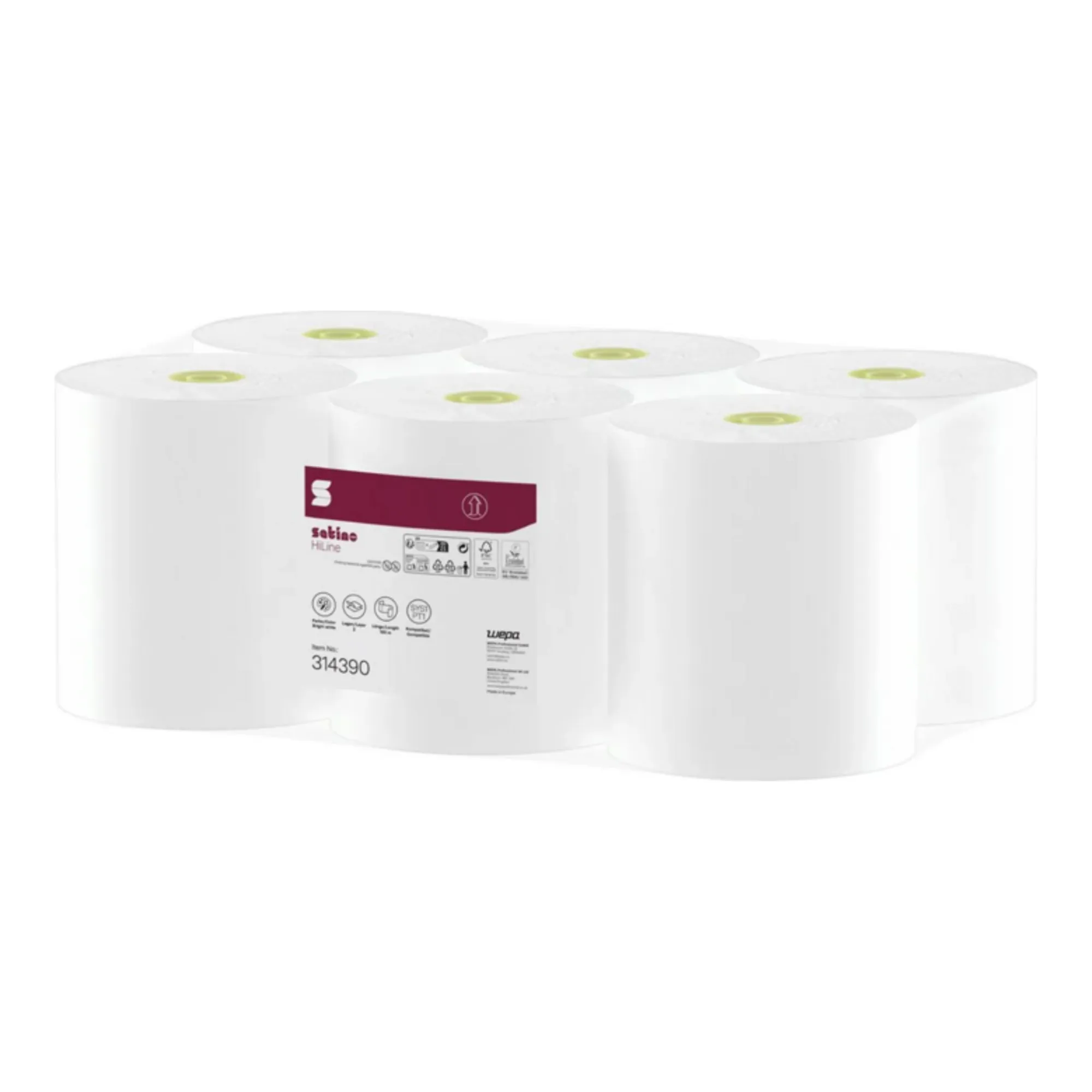Satino Hiline Handdoekrol 2-laags 150 Meter (6 stuks)