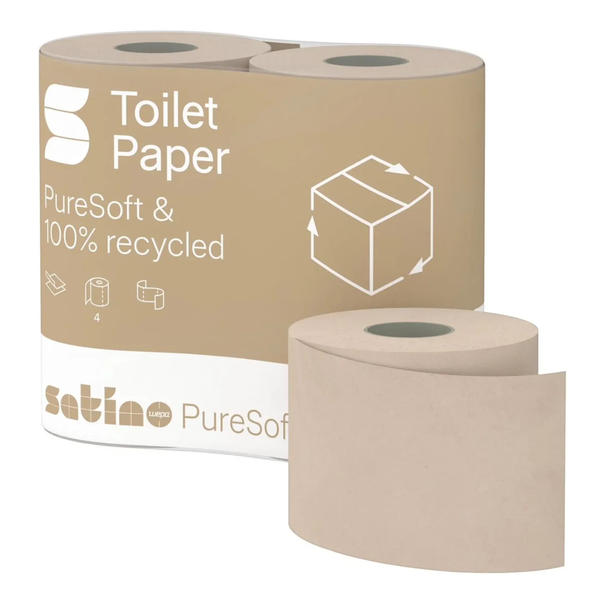 Satino Puresoft Toiletpapier 2 Laags 400 Vel 10 Pak Met (40x 4 rollen)