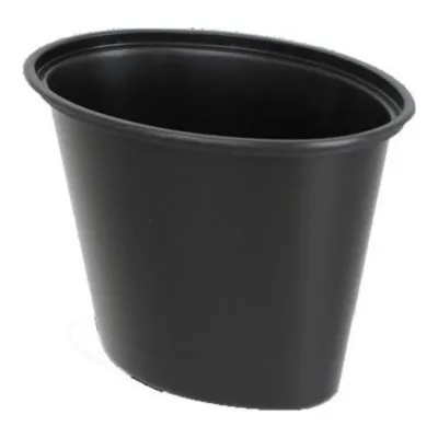 Sausbakje ovaal zwart 150 ml
