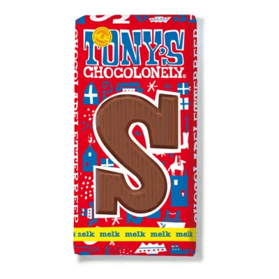 Tony's Chocolonely Letter S Melk (15x 180 gr)