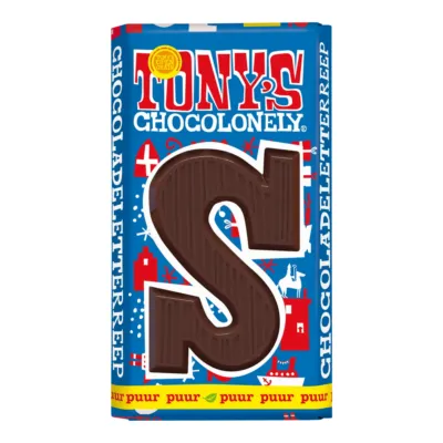 Tony's Chocolonely Letter S Puur (15x 180 gr)