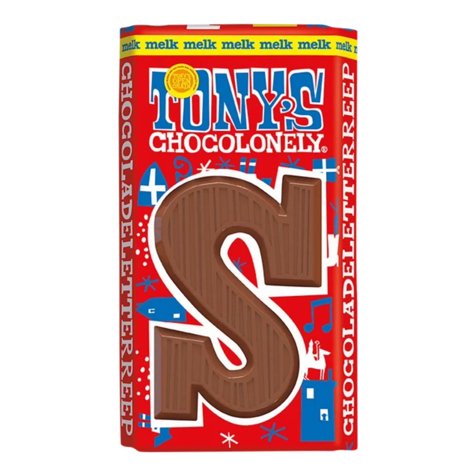 Tony's Chocolonely Schoenletter S Melk (21x 90 gr)