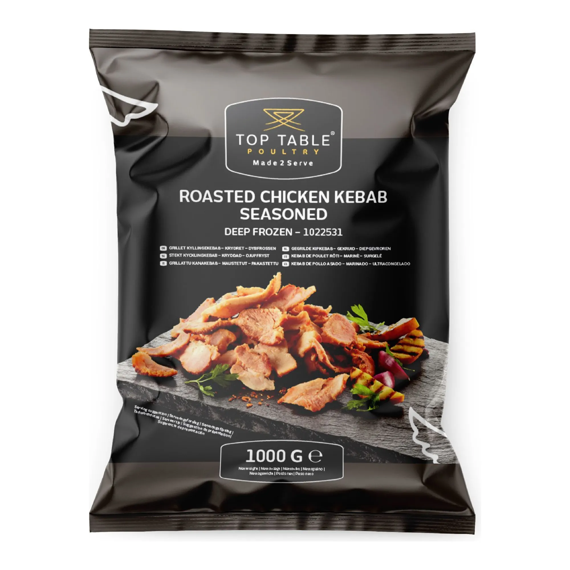 Top Table Gegrilde Kipkebab Zak (1 kg)