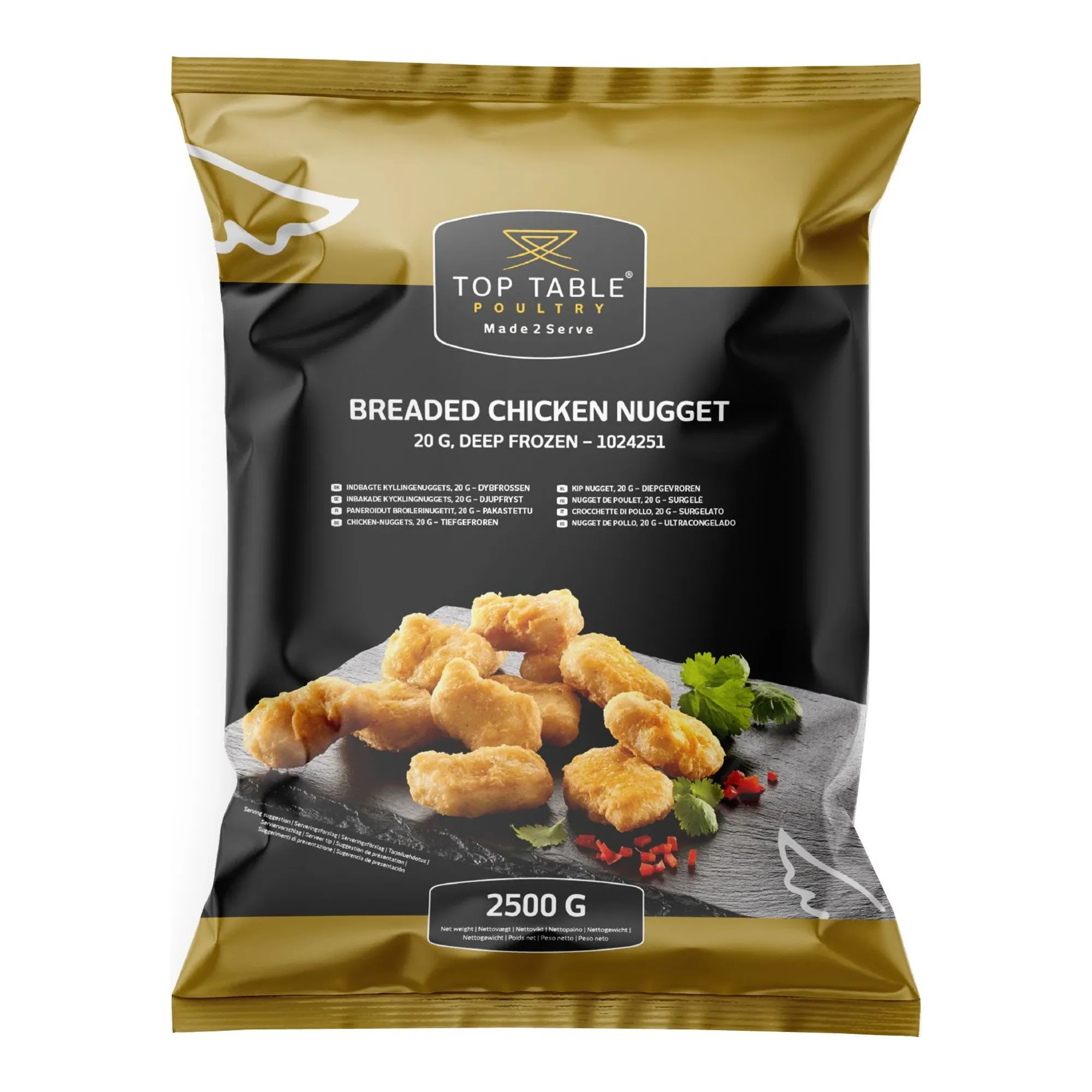 Top Table Kipnuggets 20 Gr Zak (2.5 kg)
