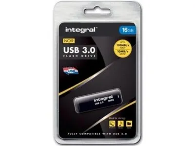 Integral USB stick 3.0, 16 GB, zwart