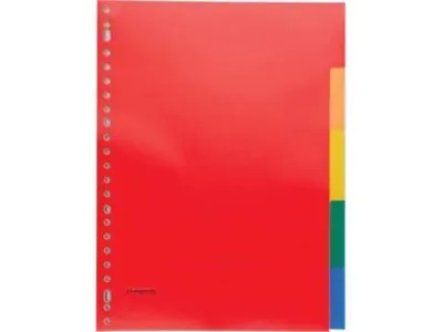 Pergamy tabbladen, ft A4, 23-gaatsperforatie, PP,