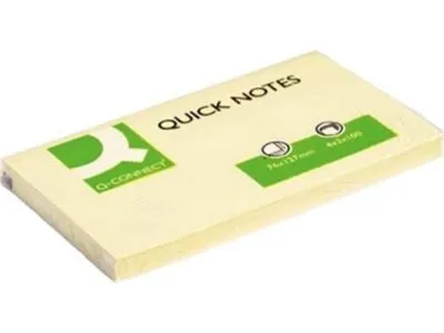 Q-CONNECT Quick Notes, Ft 76 x 127 mm,, Ge (100 vel)