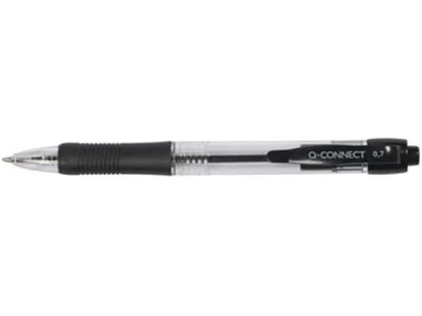 Q-CONNECT Balpen, Retractable, 0,7 mm, Medium Punt (10 stuks)