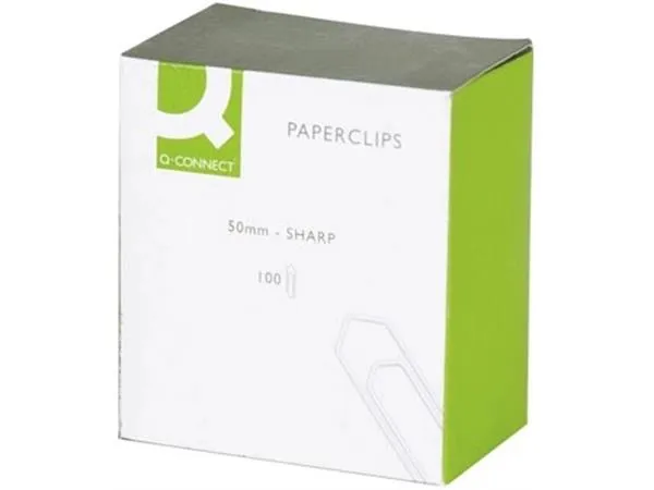 Q-CONNECT Papierklemmen, 50 mm, Doos Van (100 stuks)