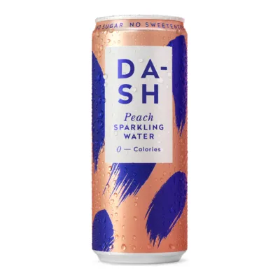 Dash Water Peach Blik (12x 330 ml)