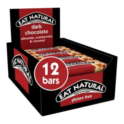 Eat Natural Dark Chocolate & Cranberry Almond Coconut Reep (12x 40 gr)